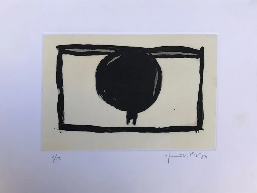 版画 Hernandez Pijuan - Dos arbres