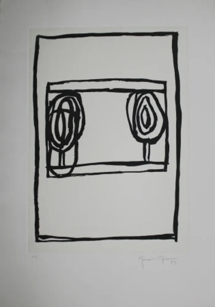 飞尘腐蚀法 Hernandez Pijuan - Dos arbres