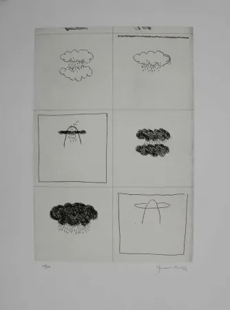 版画 Hernandez Pijuan - Esbós (