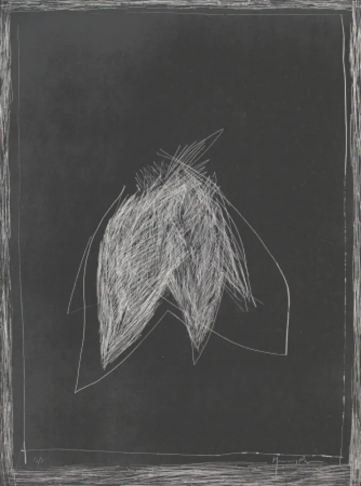 石版画 Hernandez Pijuan - Fulles III