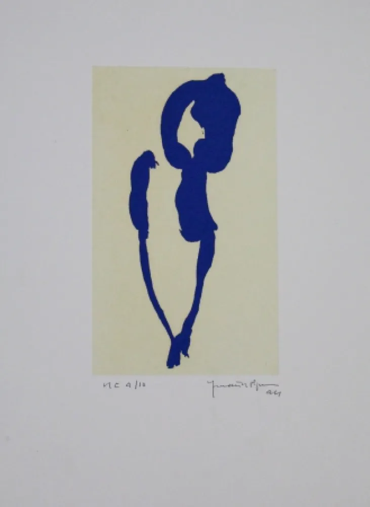 飞尘腐蚀法 Hernandez Pijuan - Iris blau VII / Blue Iris VII