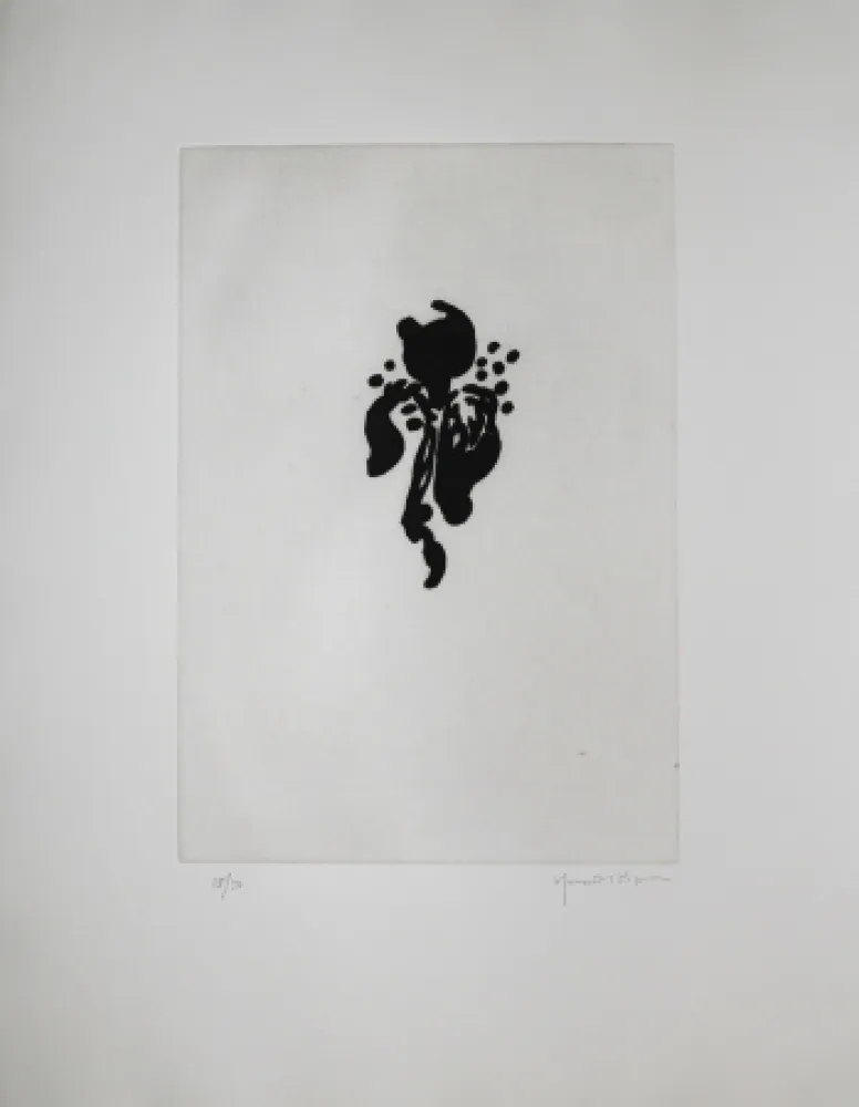 飞尘腐蚀法 Hernandez Pijuan - Iris negre I (Black Iris I)