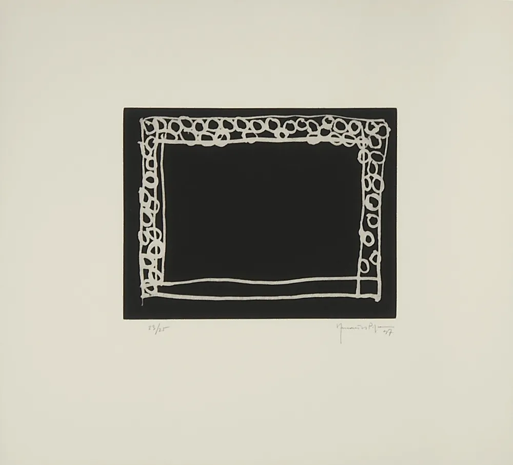 版画 Hernandez Pijuan - Jardín IV