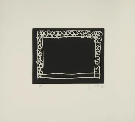 版画 Hernandez Pijuan - Jardín IV