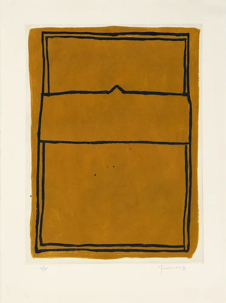 版画 Hernandez Pijuan - La casa desde la que se divisa el campo I