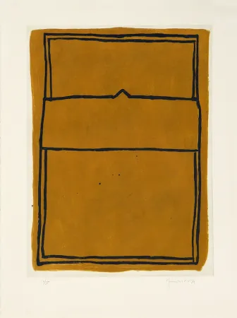 版画 Hernandez Pijuan - La casa desde la que se divisa el campo I