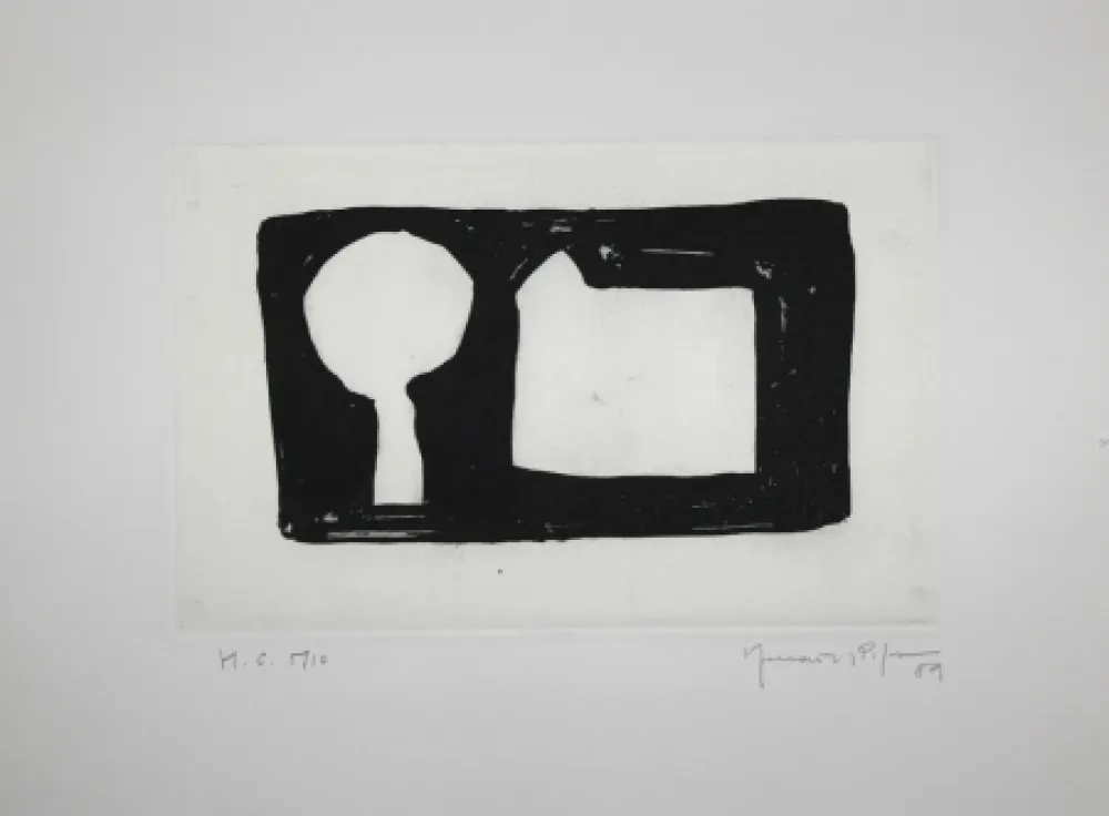 飞尘腐蚀法 Hernandez Pijuan - La morera i la casa