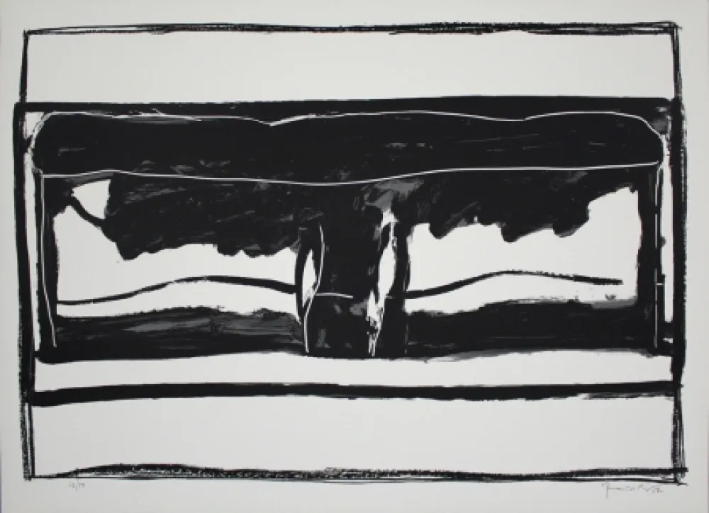 石版画 Hernandez Pijuan - Landscape 6
