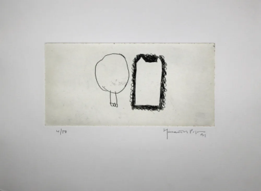 版画 Hernandez Pijuan - Memòria de la Segarra IV