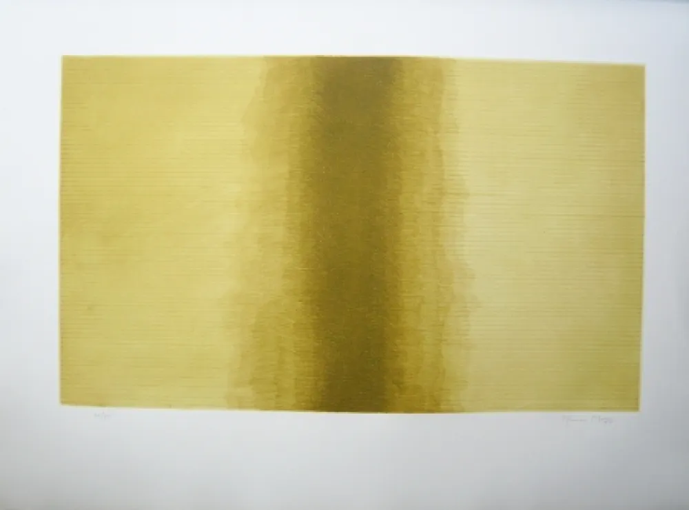 版画 Hernandez Pijuan - Ombra sobre daurat