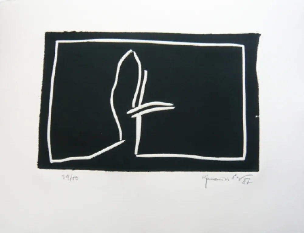 油毡版画 Hernandez Pijuan - Paisatge 2