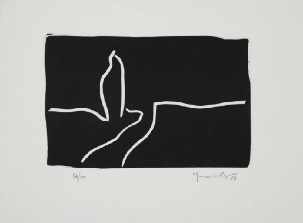 油毡版画 Hernandez Pijuan - Paisatge I / Landscape I