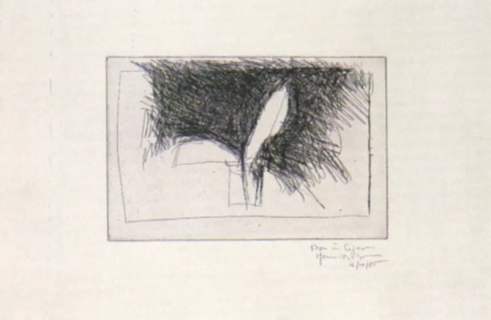 版画 Hernandez Pijuan - Planta