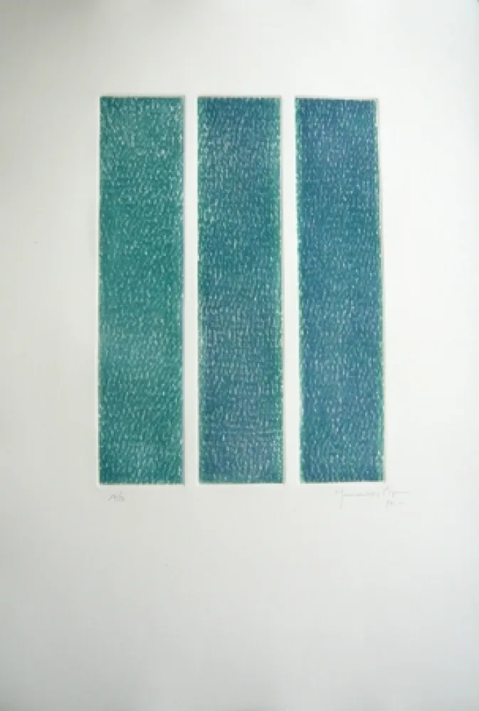 石版画 Hernandez Pijuan - Polychrome 13