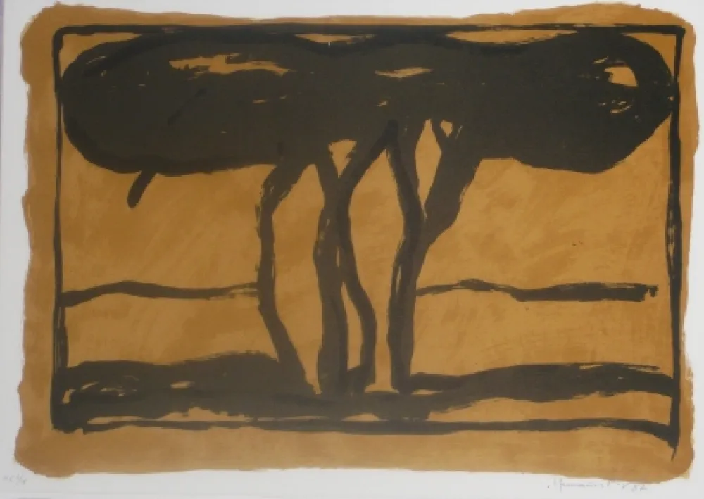 石版画 Hernandez Pijuan - Sans titre 12