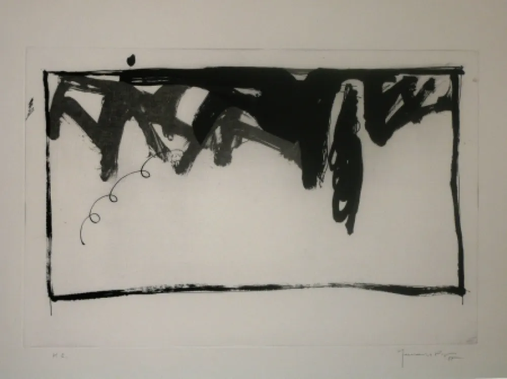 石版画 Hernandez Pijuan - Sans titre 