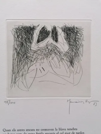 版画 Hernandez Pijuan - Sonet