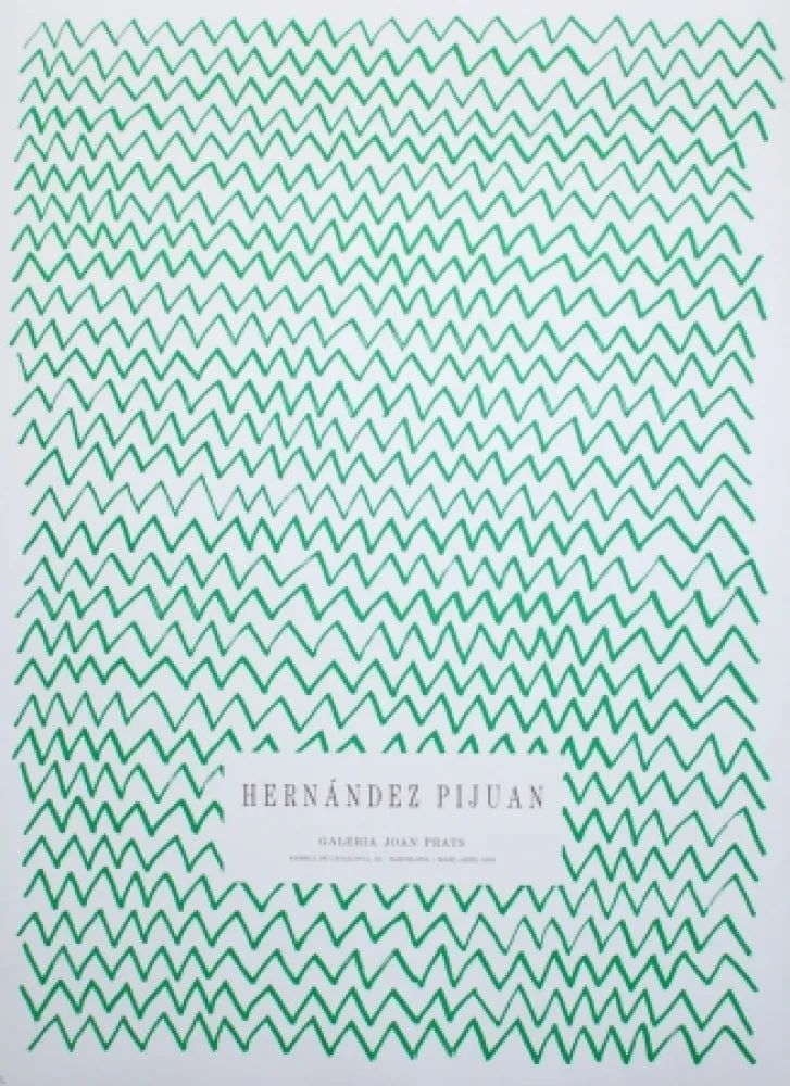 石版画 Hernandez Pijuan - Untitled (Exhibition poster)