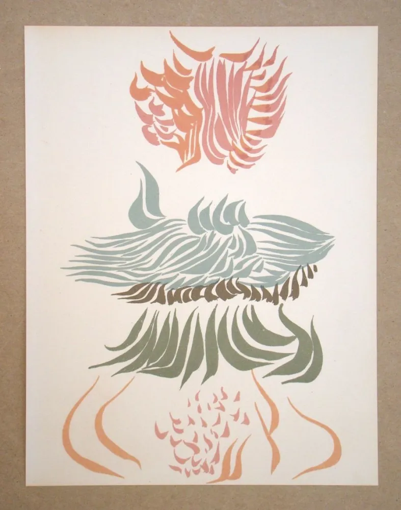 石版画 Herold - Composition abstrait