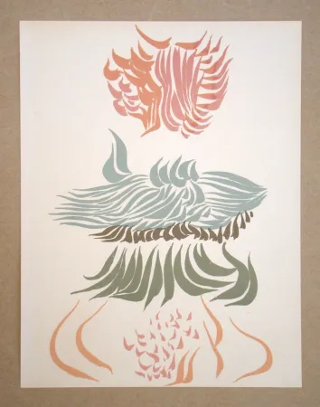 石版画 Herold - Composition abstrait