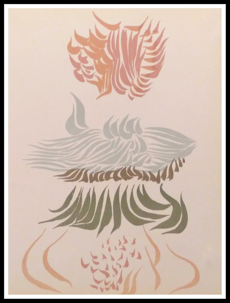 石版画 Herold - Composition florale 