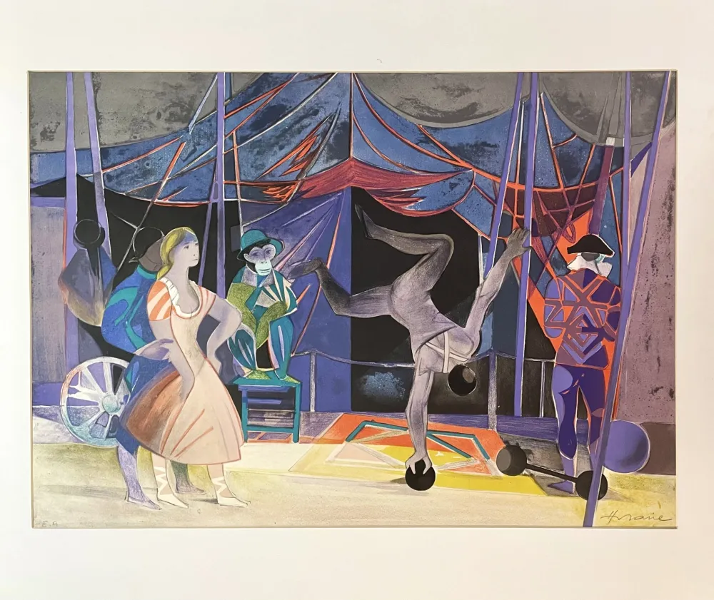 石版画 Hilaire - Les Saltimbanques