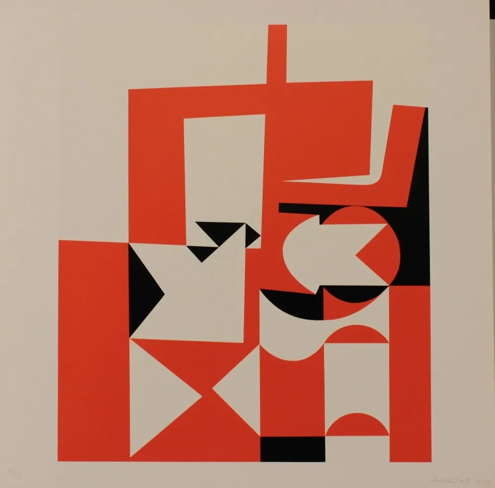 石版画 Hill - JEUX - EXACTA FROM CONSTRUCTIVISM TO SYSTEMATIC ART 1918-1985