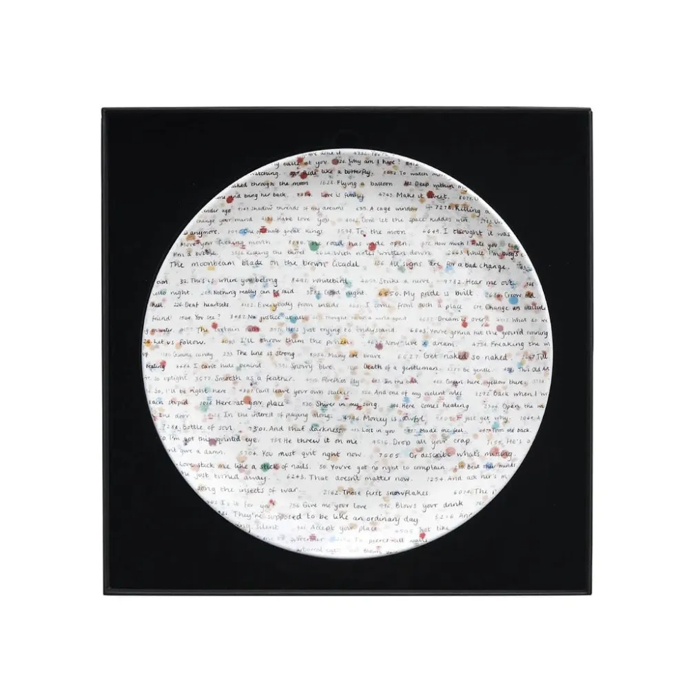 复数作品 Hirst - All Over Text Large Plate