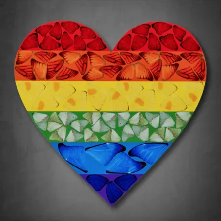 复数作品 Hirst - Butterfly Heart