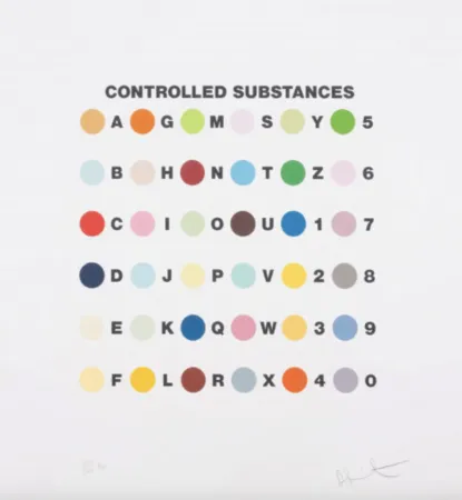 丝网印刷 Hirst - Controlled Substances Key Spot