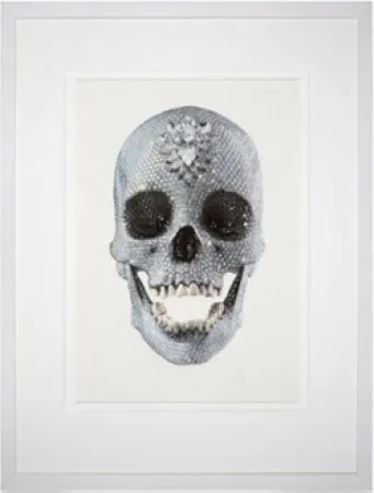 丝网印刷 Hirst - For the Love of God (White), 2011