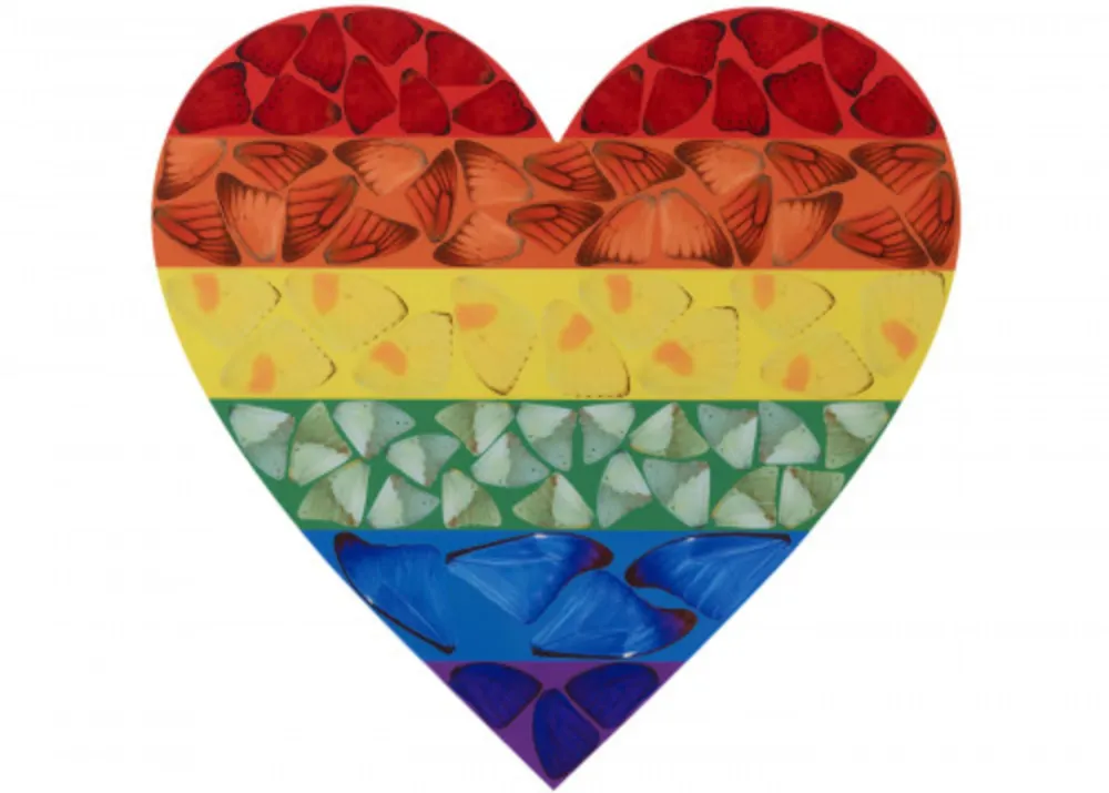 复数作品 Hirst - H7-3 Butterfly Heart (Large)
