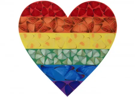 复数作品 Hirst - H7-3 Butterfly Heart (Large)