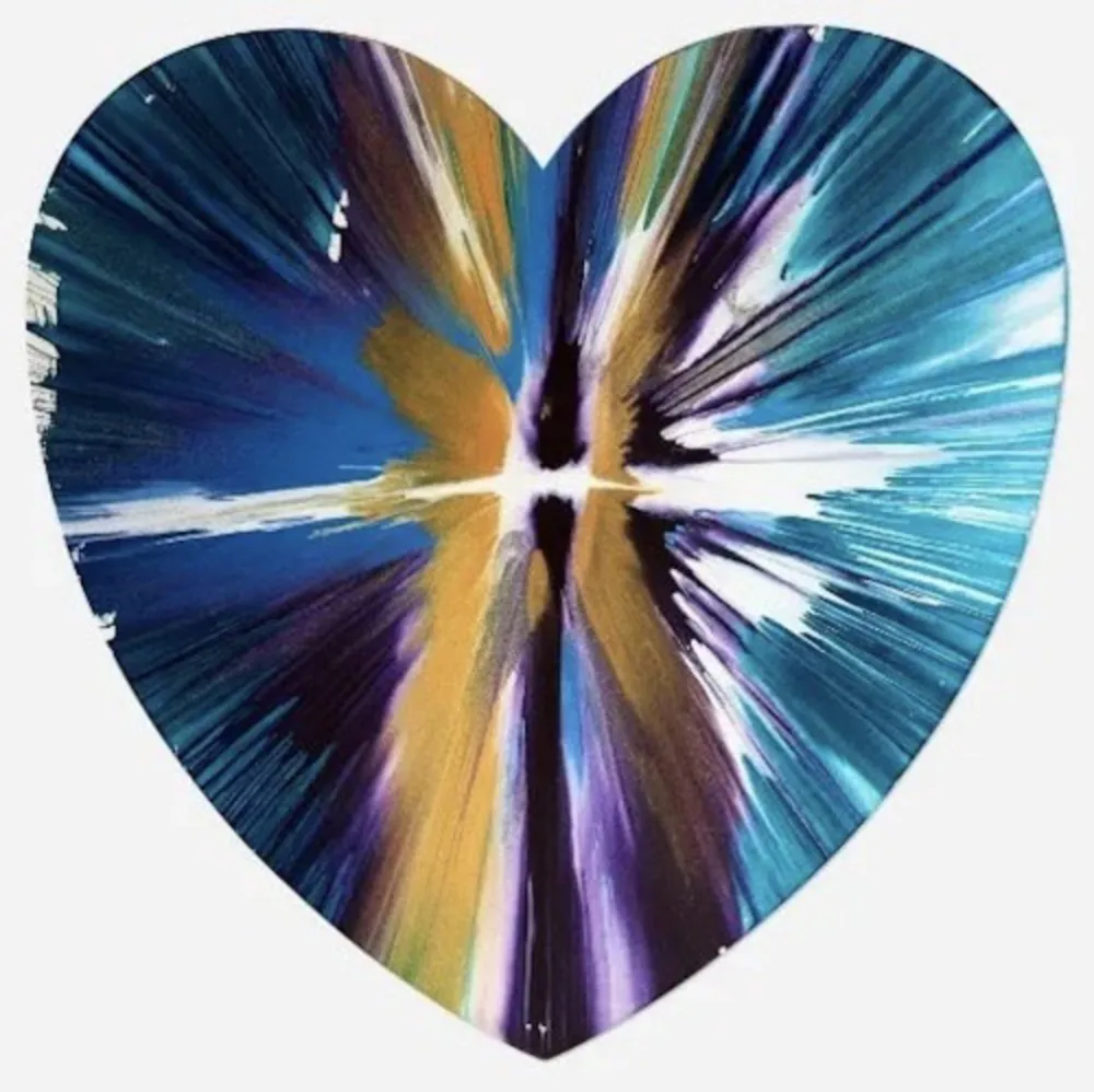 复数作品 Hirst - Heart Spin Painting