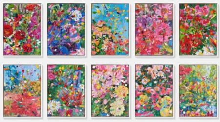 复数作品 Hirst - Large Hidden Gardens Oil Painting
