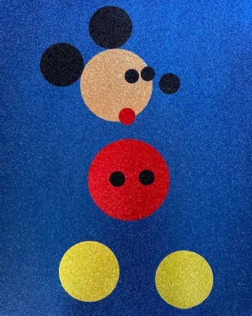 丝网印刷 Hirst - Mickey (Blue Glitter)