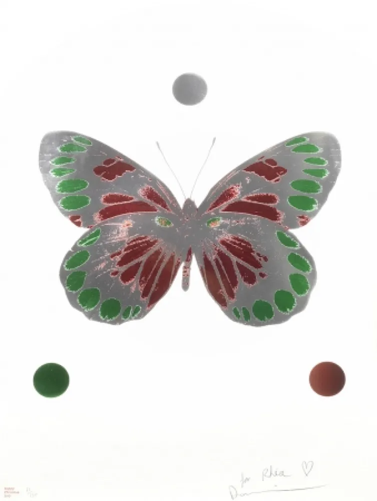 无技术 Hirst - Science Xmas Butterfly Print