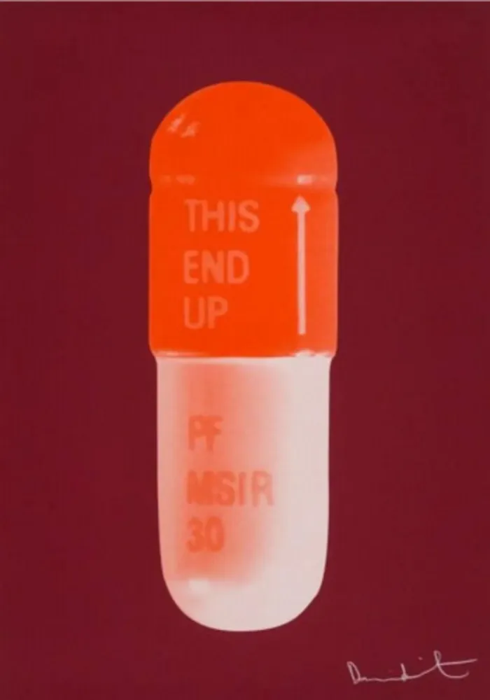 丝网印刷 Hirst - The Cure (Sienna Red/Tangerine/Light Tangerine)
