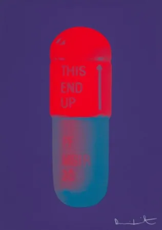 复数作品 Hirst - The Cure (violet/electric red/powder blue)