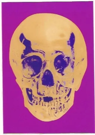 丝网印刷 Hirst - Till Death do us Part - Long life Purple African Gold Purple Imperial Purple Skull