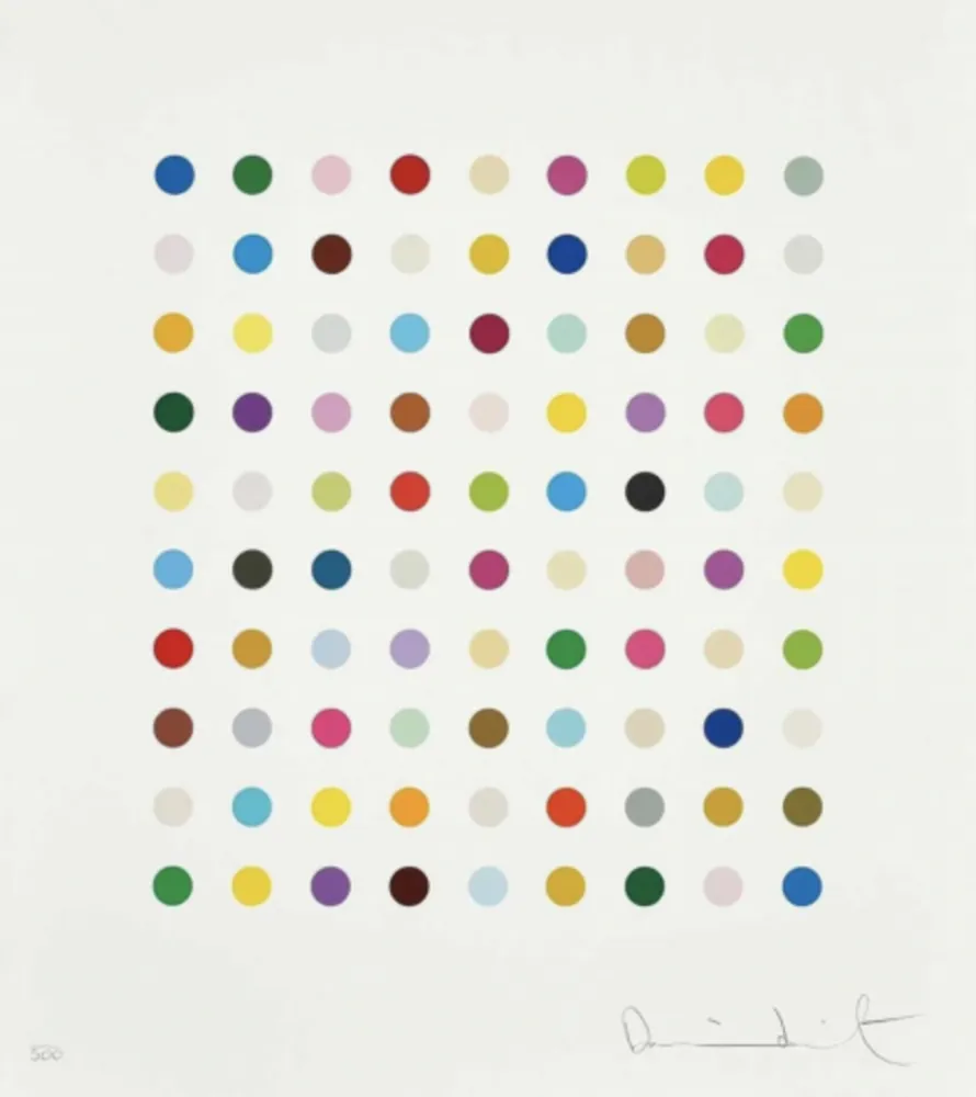 丝网印刷 Hirst - Untitled - spot print B