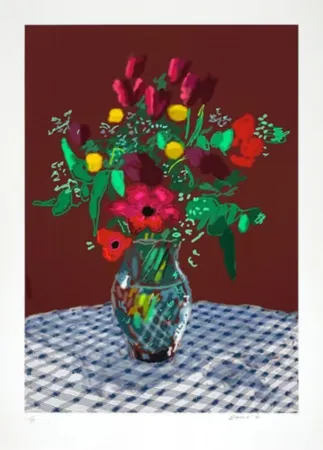 复数作品 Hockney - 16th February 2021, More Flowers In A Glass Vase