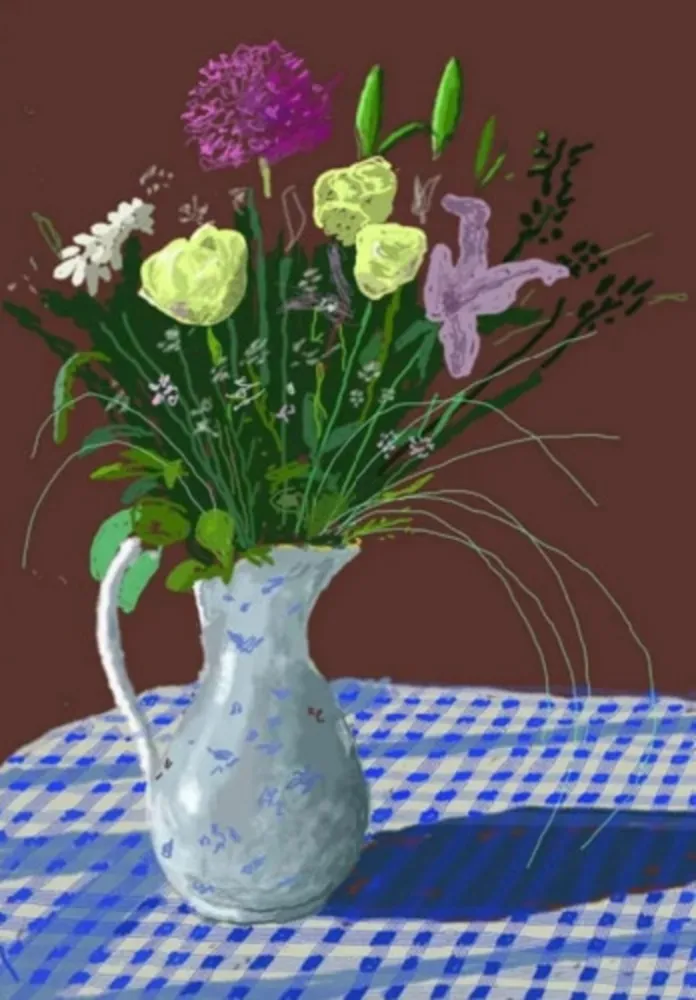 复数作品 Hockney - 20th February 2021, Jug With Flowers
