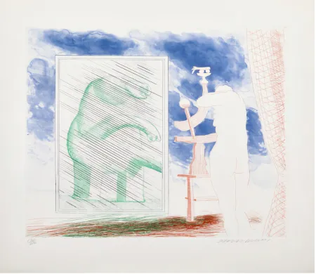 版画 Hockney - A Picture of Ourselves 