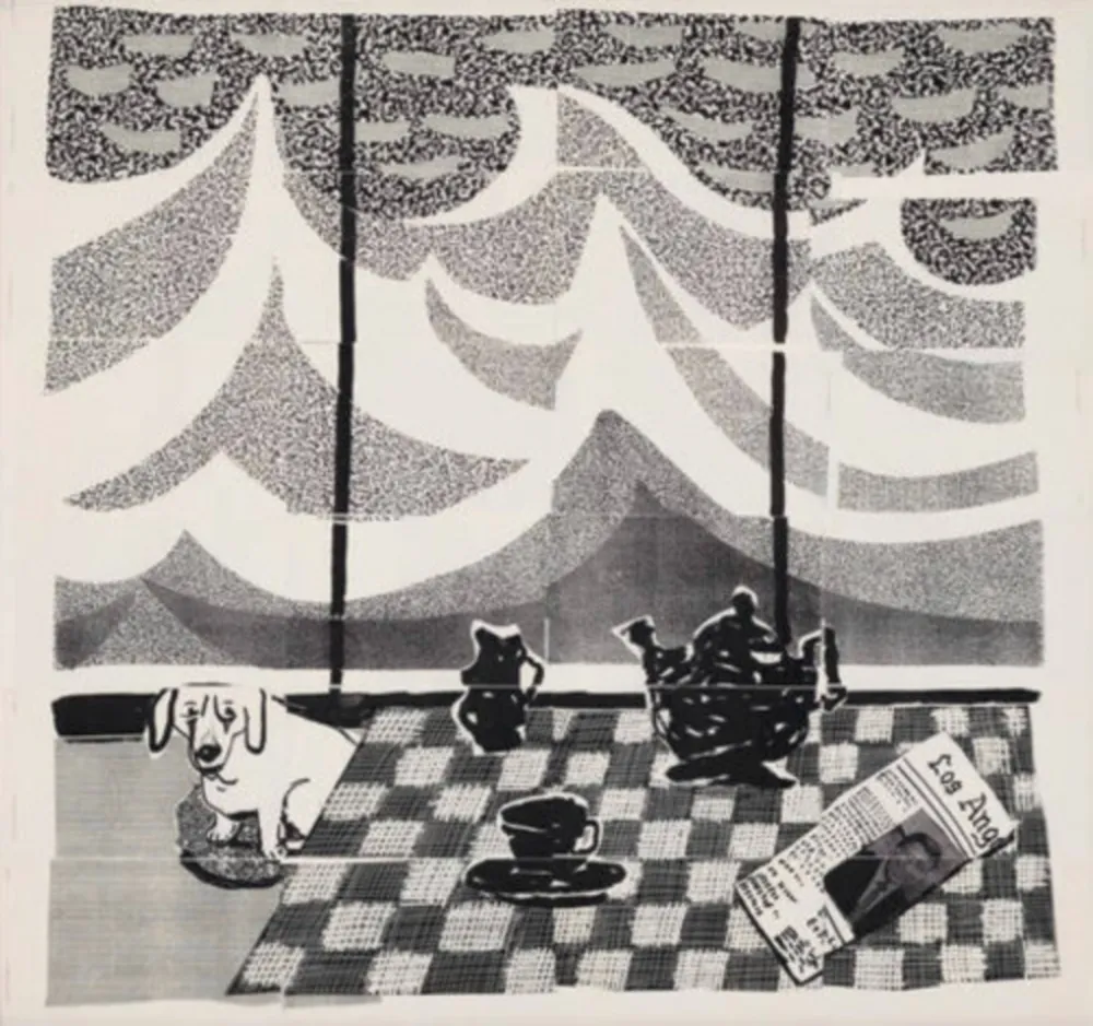 复数作品 Hockney - Breakfast with Stanley in Malibu