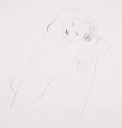 石版画 Hockney - Celia Reclining