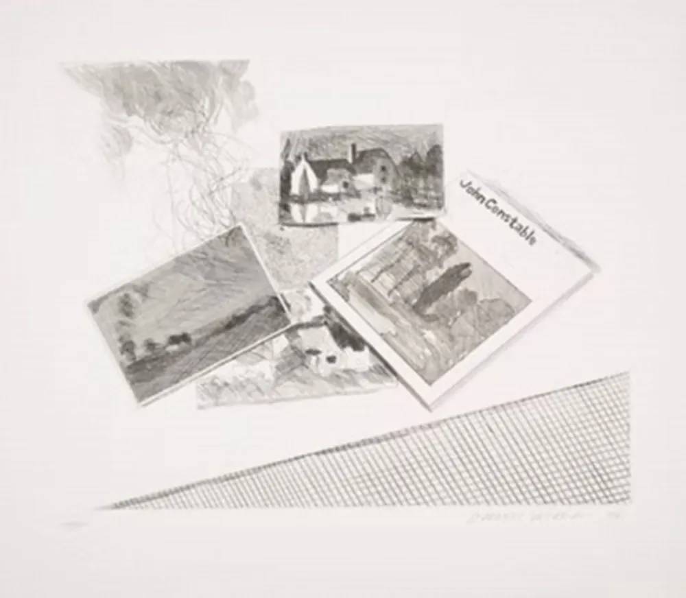 蚀刻飞尘法 Hockney - For John Constable