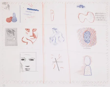 蚀刻飞尘法 Hockney - Franco-American Mail (from The Blue Guitar)