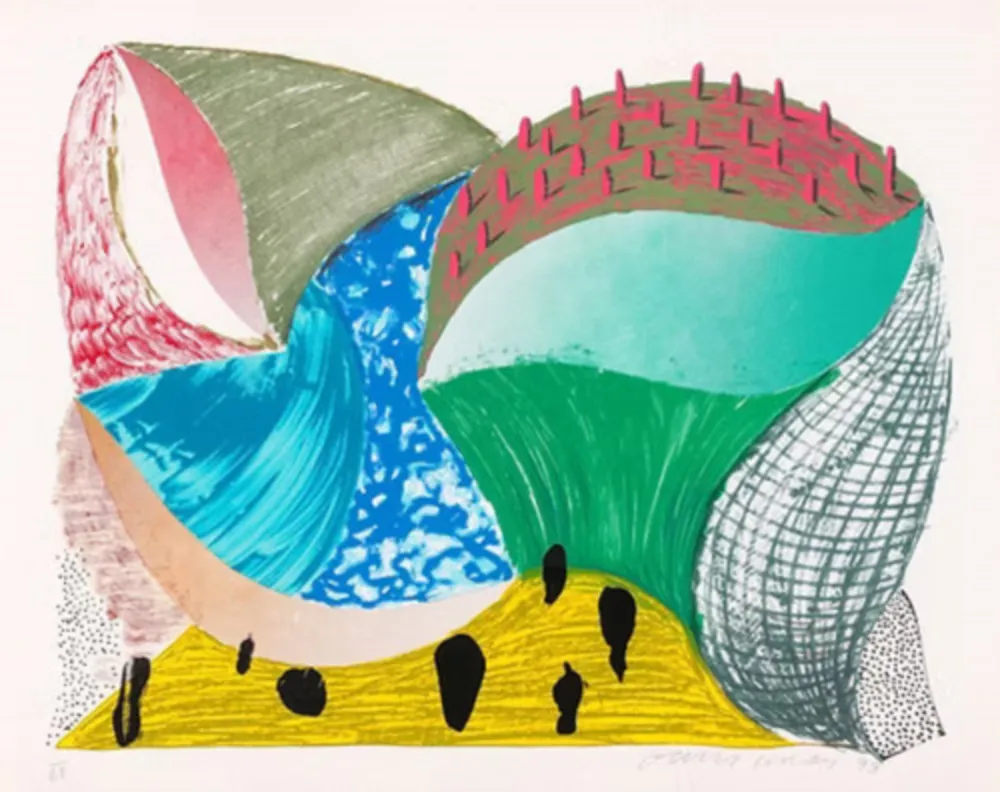丝网印刷 Hockney - Gorge D'incre