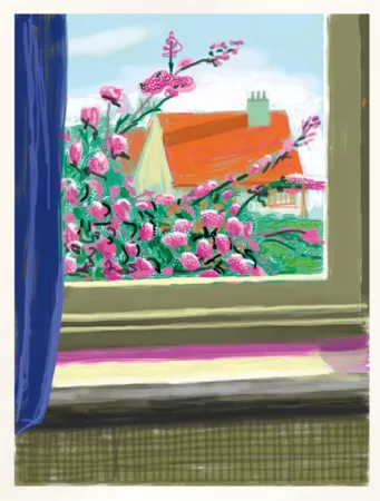 数码版画 Hockney - IPad drawing  ‘No. 778’, 17th April 2011 | Do remember they can’t cancel the spring